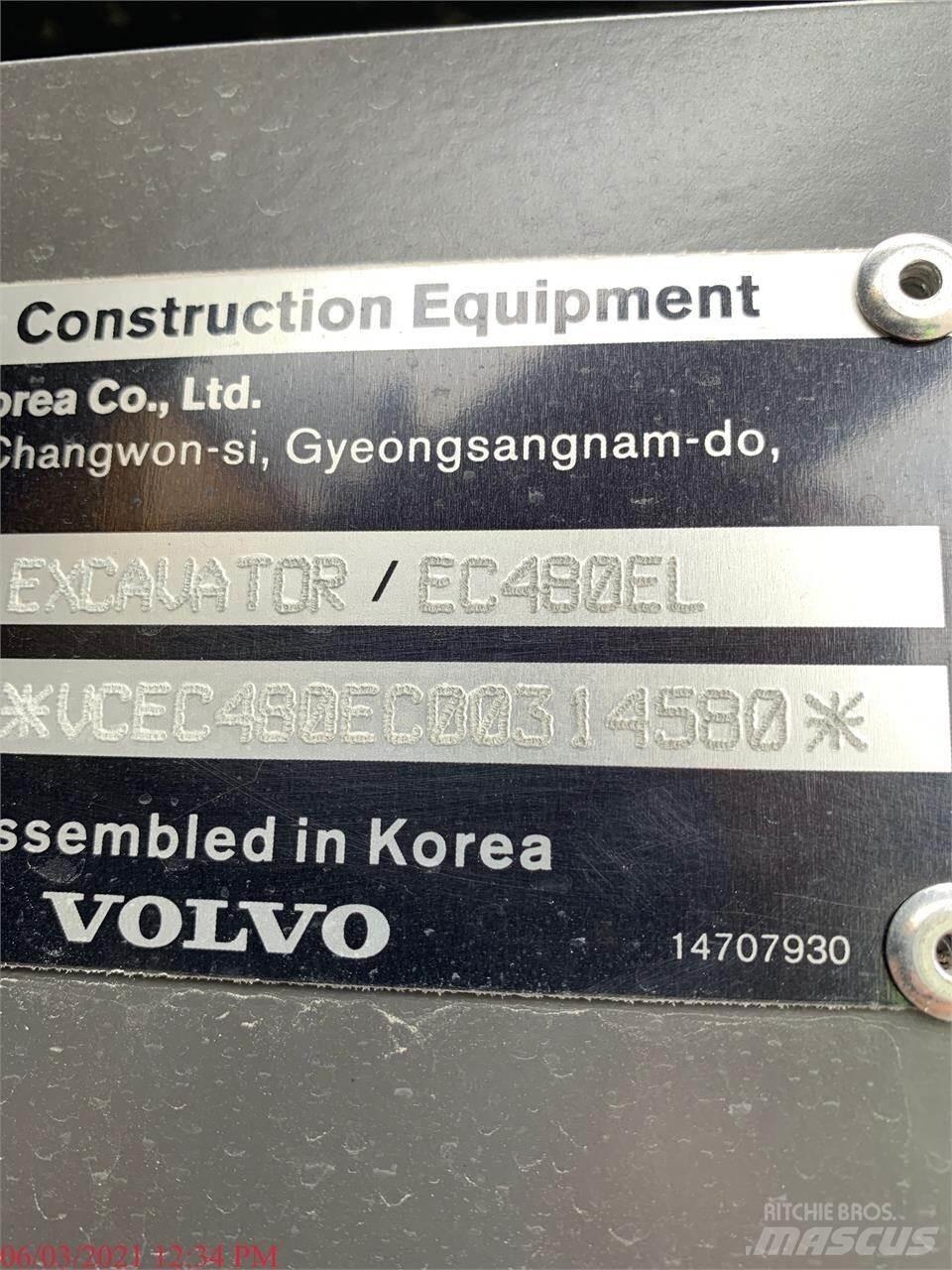 Volvo EC480EL Paletli ekskavatörler