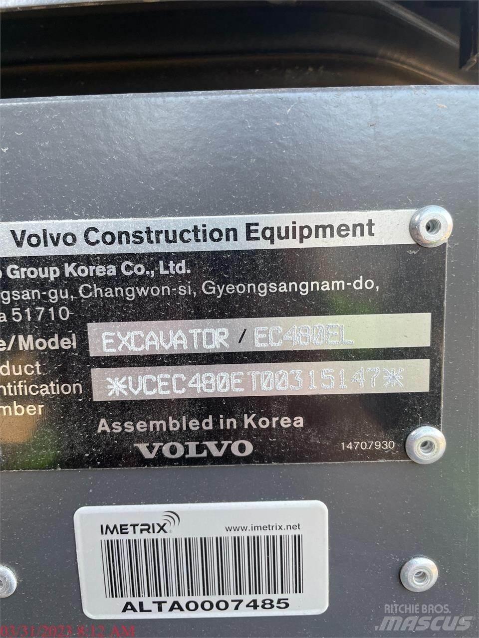 Volvo EC480EL Paletli ekskavatörler