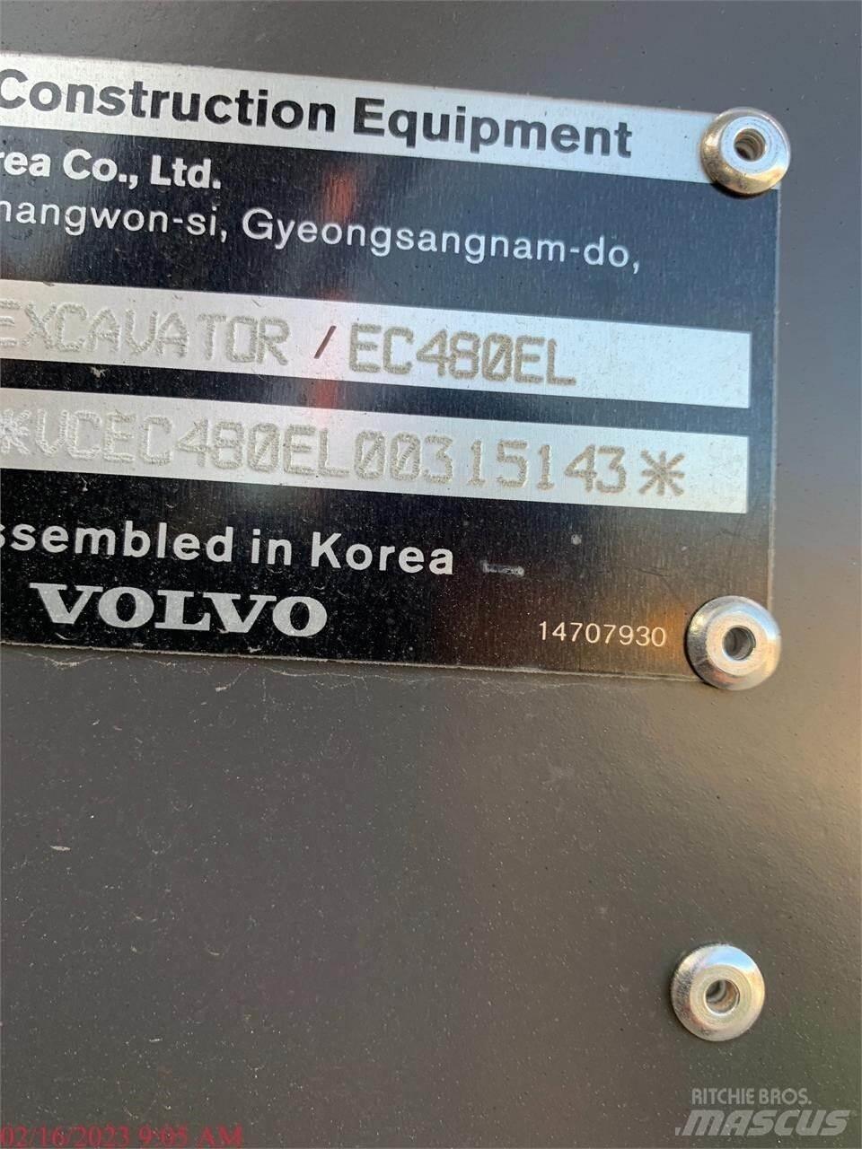Volvo EC480EL Paletli ekskavatörler