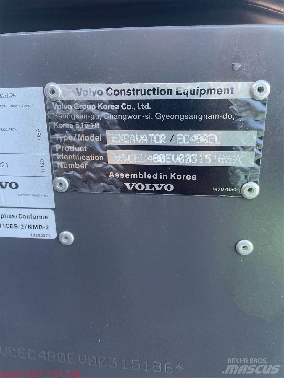 Volvo EC480EL Paletli ekskavatörler
