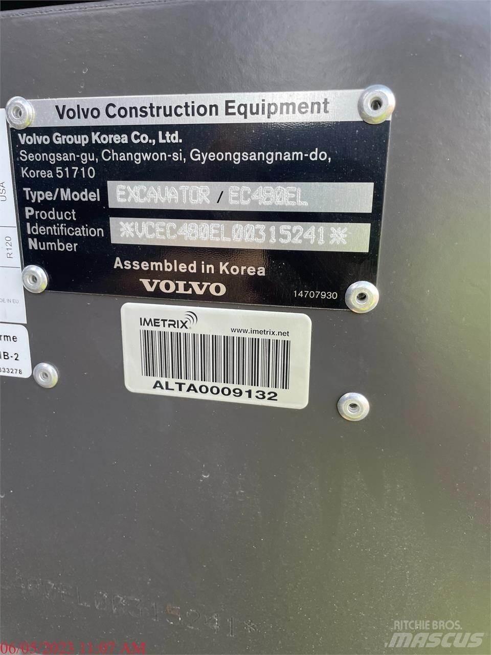 Volvo EC480EL Paletli ekskavatörler
