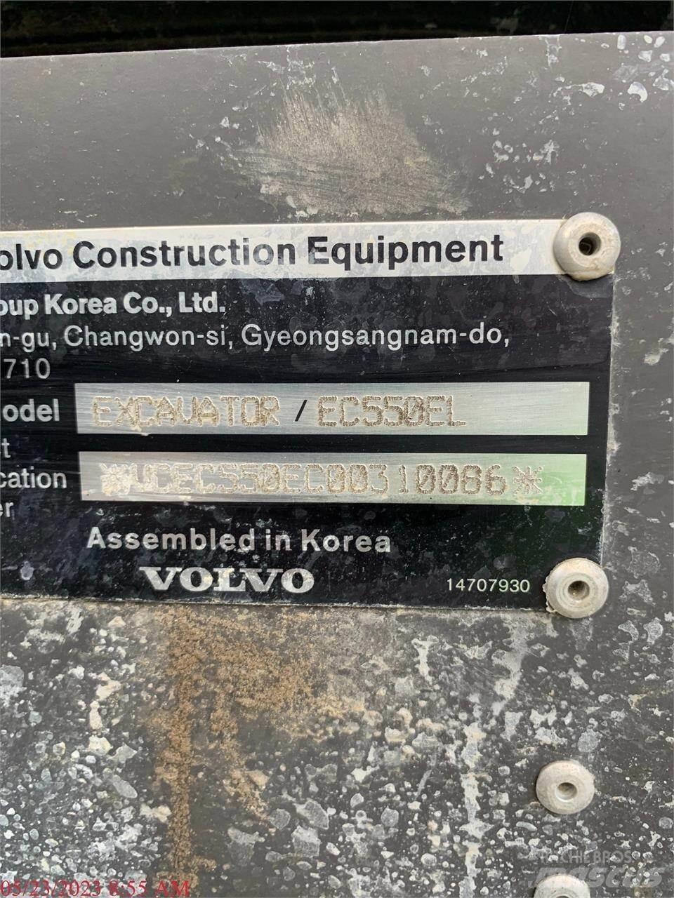 Volvo EC550EL Paletli ekskavatörler