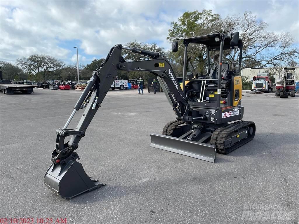 Volvo ECR25D Mini ekskavatörler, 7 tona dek