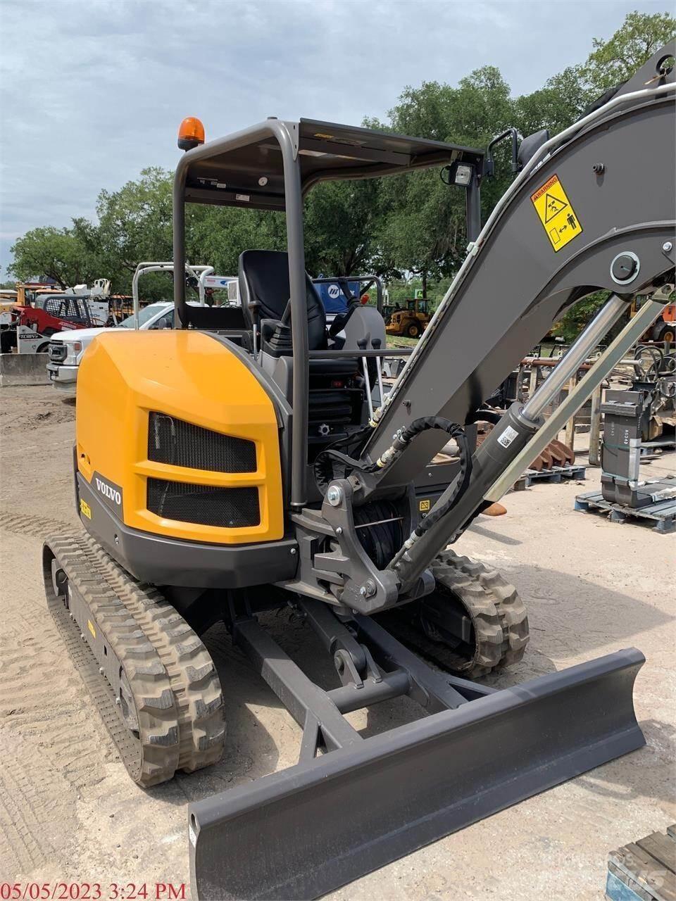 Volvo ECR40D Mini ekskavatörler, 7 tona dek