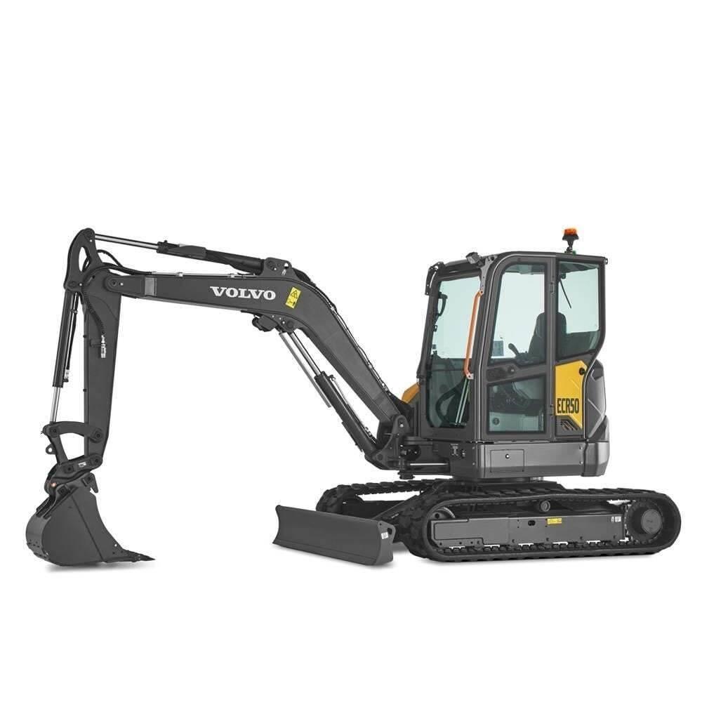 Volvo ECR50F Mini ekskavatörler, 7 tona dek