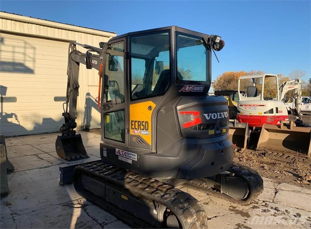 Volvo ECR50F Mini ekskavatörler, 7 tona dek