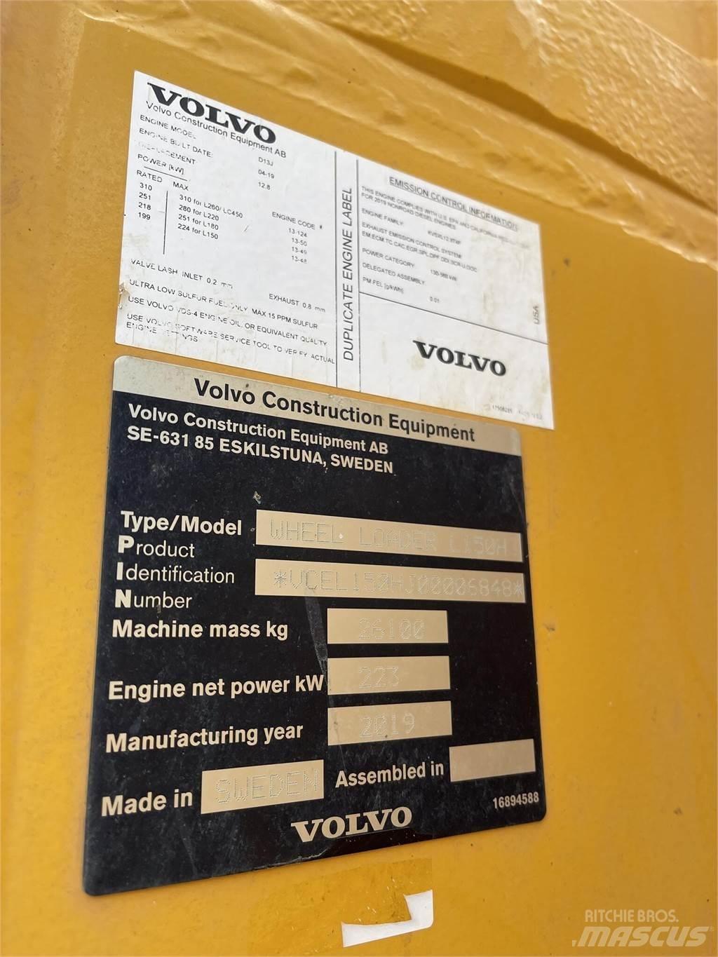 Volvo L150H Tekerlekli yükleyiciler