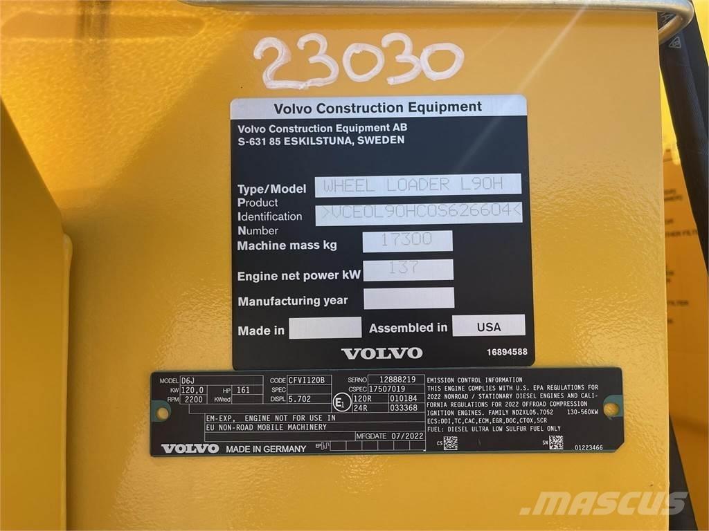 Volvo L90H Tekerlekli yükleyiciler