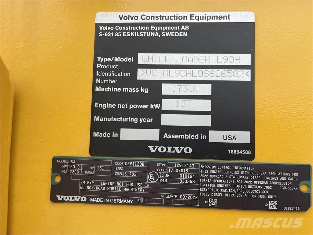 Volvo L90H Tekerlekli yükleyiciler
