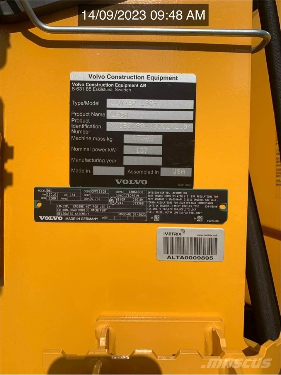 Volvo L90H Tekerlekli yükleyiciler