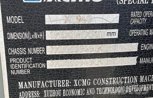 XCMG XC949 Tekerlekli yükleyiciler