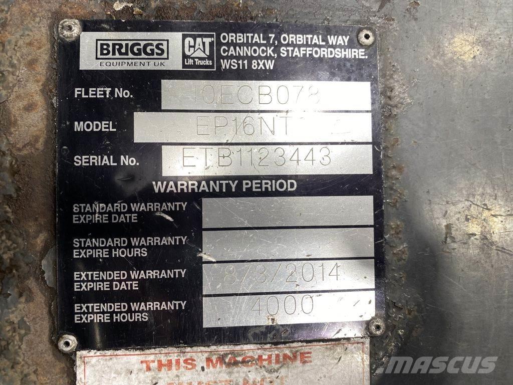 CAT EP16NT Elektrikli forkliftler