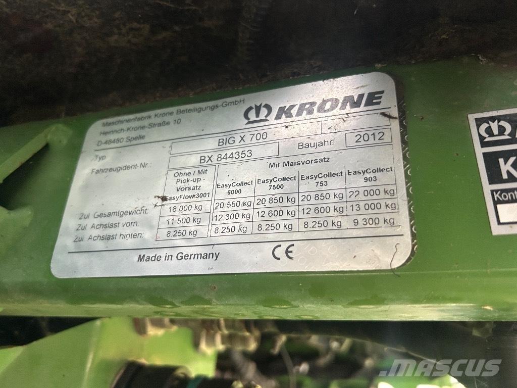 Krone Big X 700 Silaj makinasi