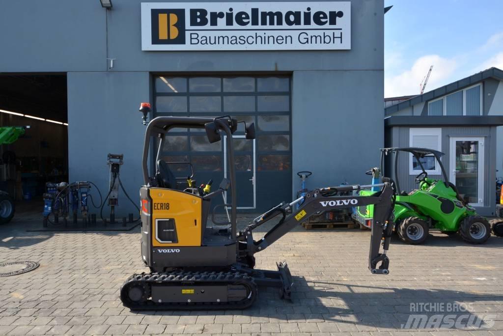 Volvo ECR18 electric Mini ekskavatörler, 7 tona dek