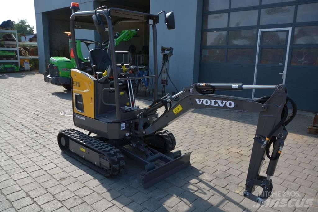 Volvo ECR18 electric Mini ekskavatörler, 7 tona dek