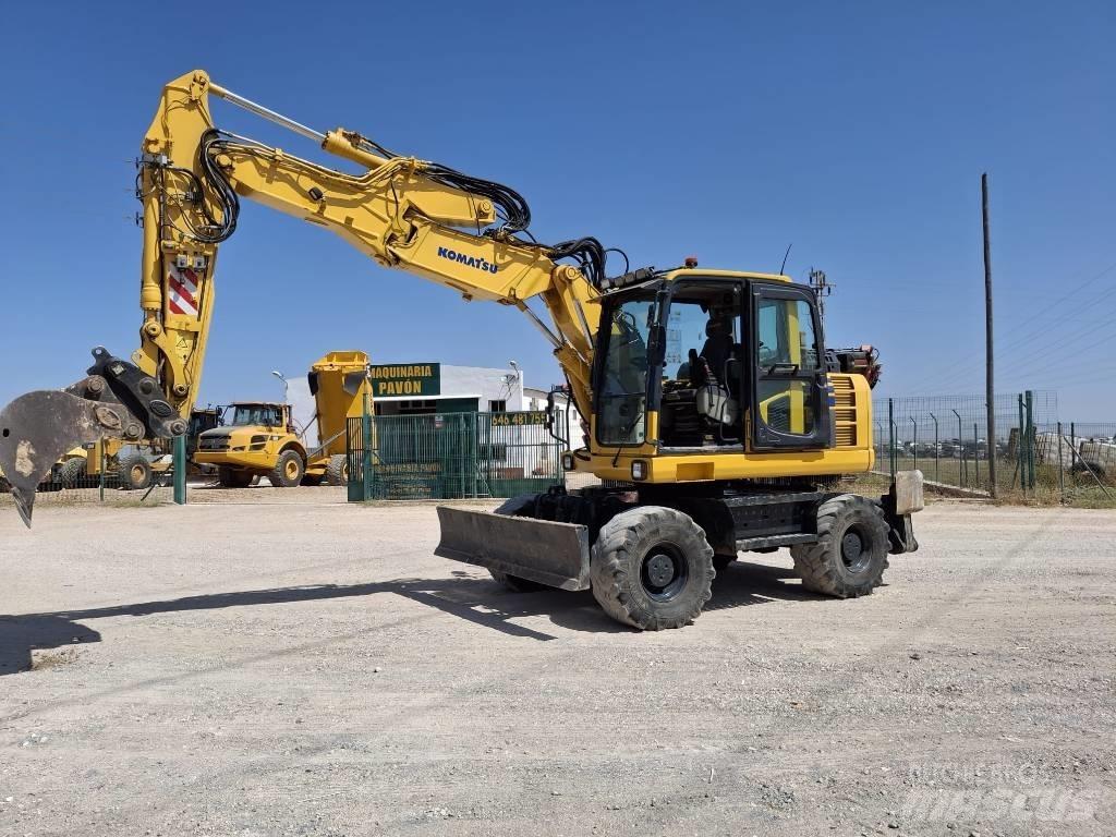 Komatsu PW 148-8 Lastik tekerli ekskavatörler