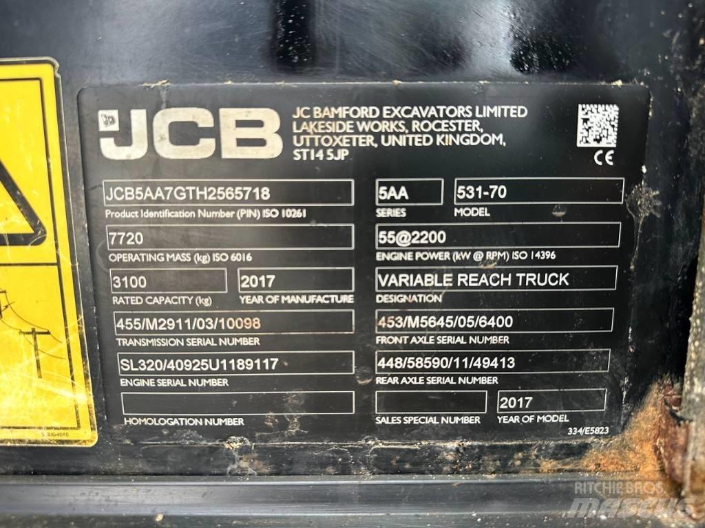 JCB 531-70 Teleskopik yükleyiciler