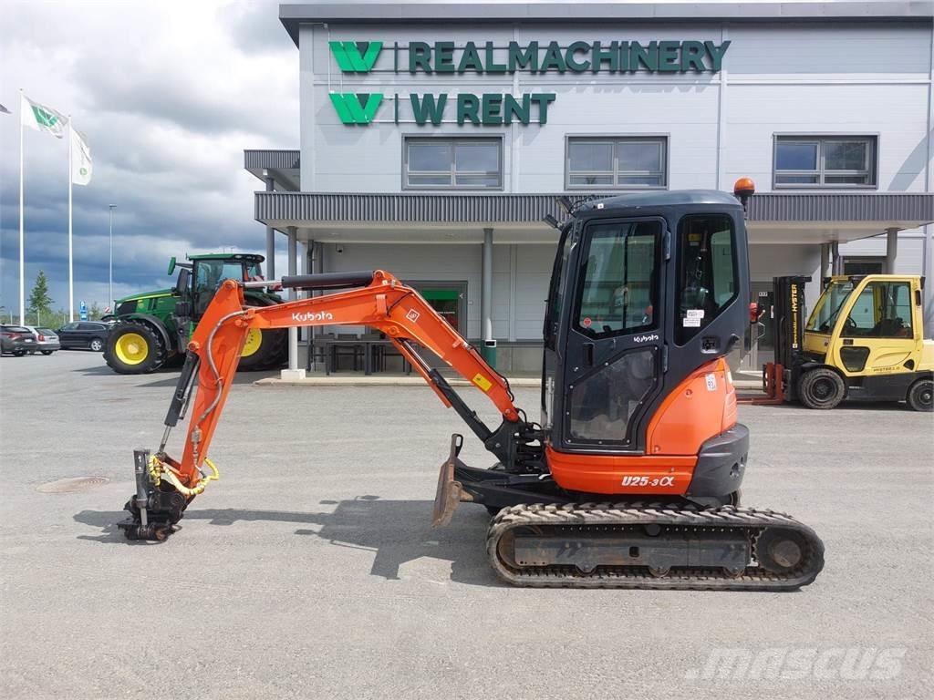 Kubota U25-3 Mini ekskavatörler, 7 tona dek