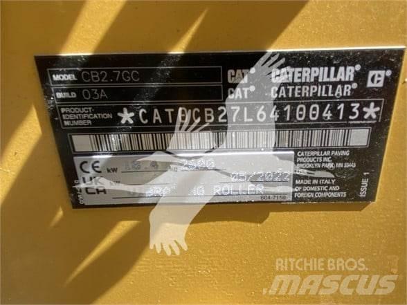 CAT CB2.7 GC Tek tamburlu silindirler