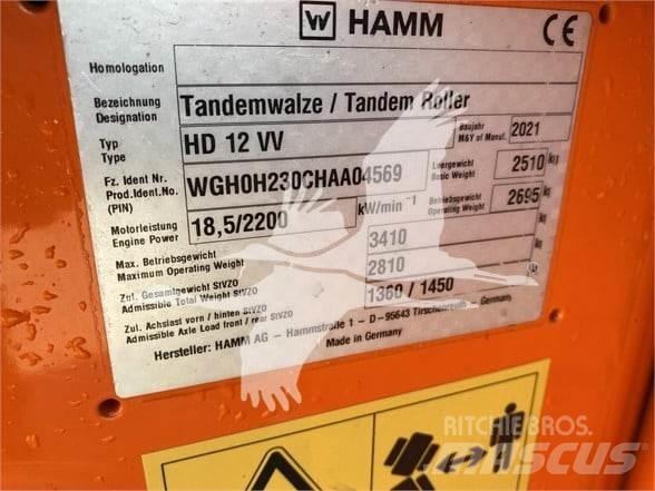 Hamm HD12VV Tek tamburlu silindirler
