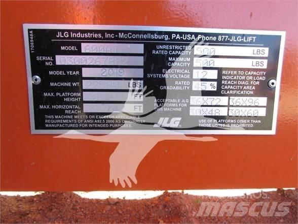 JLG 600AJ Körüklü personel platformları