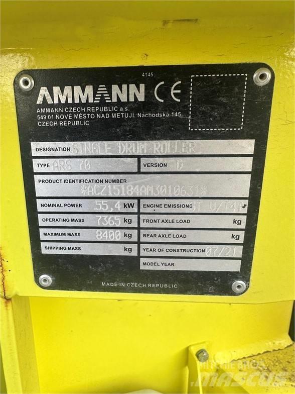 Ammann ARS70 Tek tamburlu silindirler