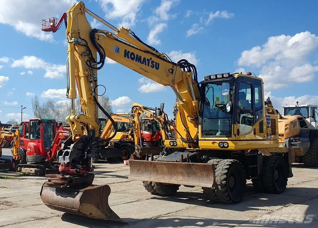 Komatsu PW148-10 Lastik tekerli ekskavatörler