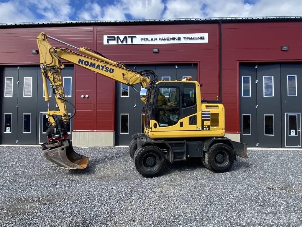 Komatsu PW 148-10 Lastik tekerli ekskavatörler