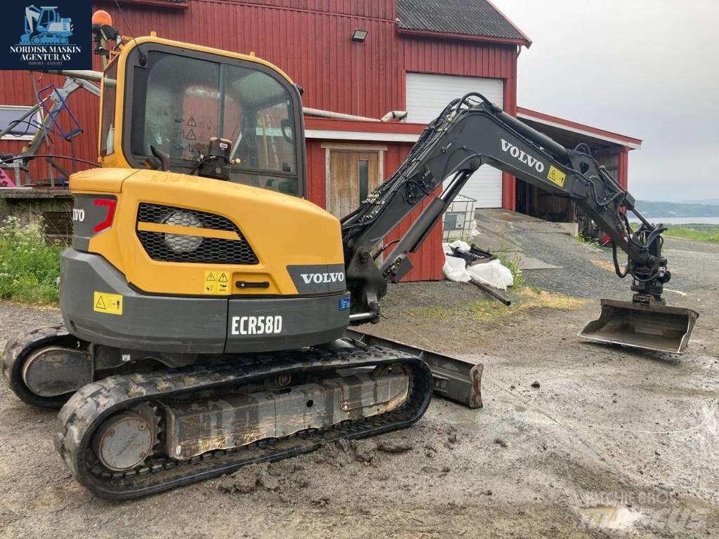Volvo ECR 58 D Mini ekskavatörler, 7 tona dek