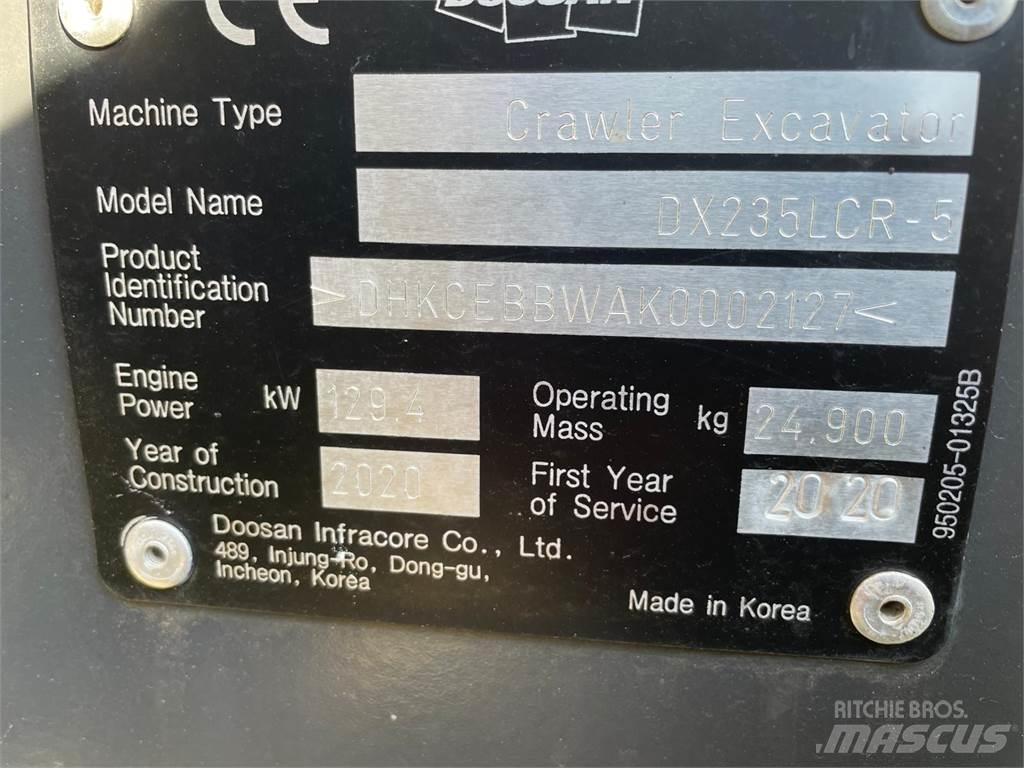 Doosan DX235 LRC Paletli ekskavatörler
