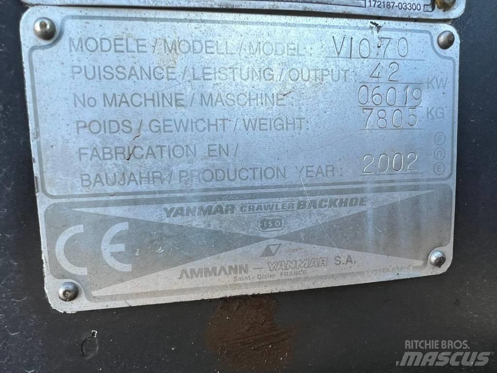 Yanmar Vio 70 Paletli ekskavatörler