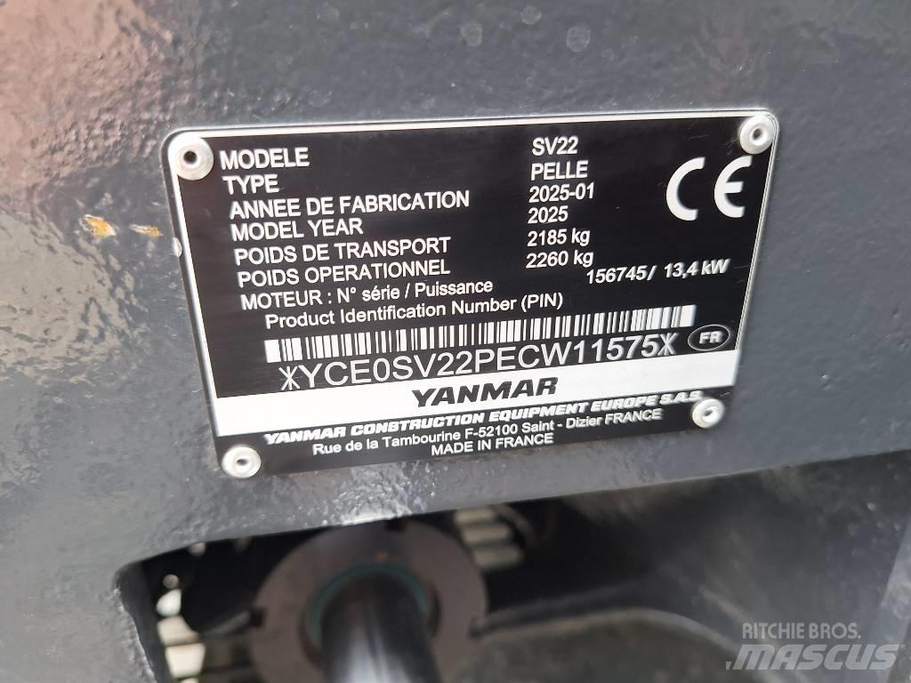 Yanmar SV 22 Mini ekskavatörler, 7 tona dek