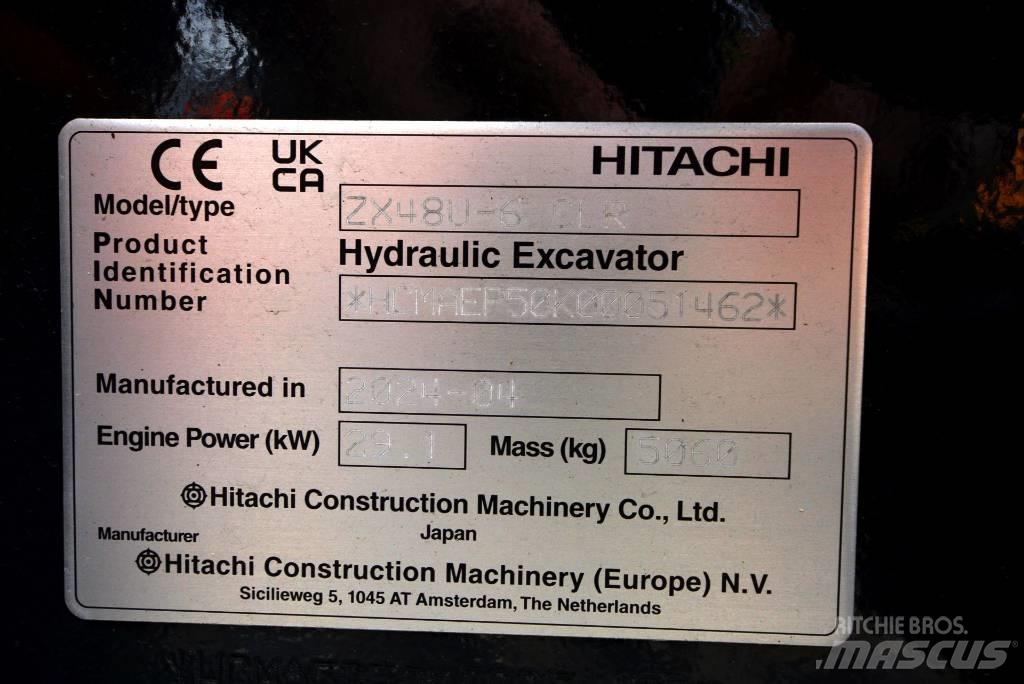 Hitachi ZX 48 U-6 Mini ekskavatörler, 7 tona dek
