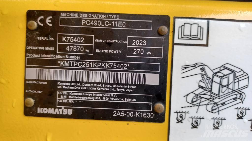 Komatsu PC 490 LC-11 Paletli ekskavatörler