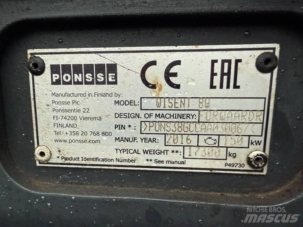 Ponsse WISENT 8W Tomruk yükleyici traktörler