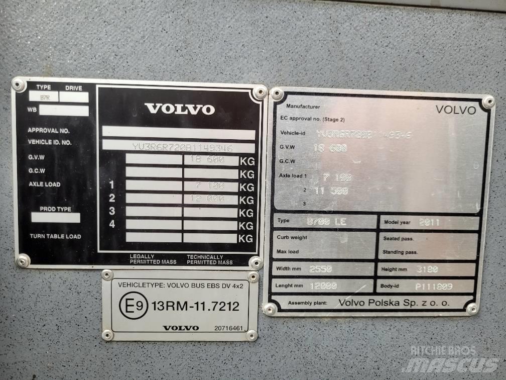 Volvo B7RLE 8700 EEV Belediye otobüsleri