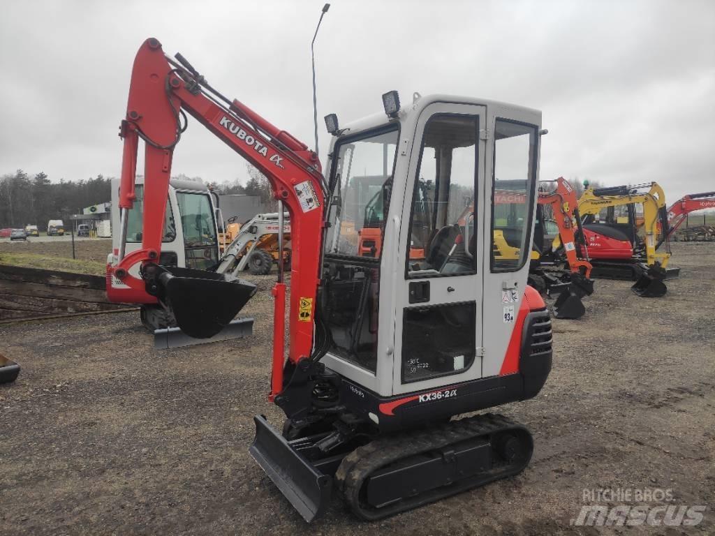 Kubota KX 36-2 alfa Mini ekskavatörler, 7 tona dek