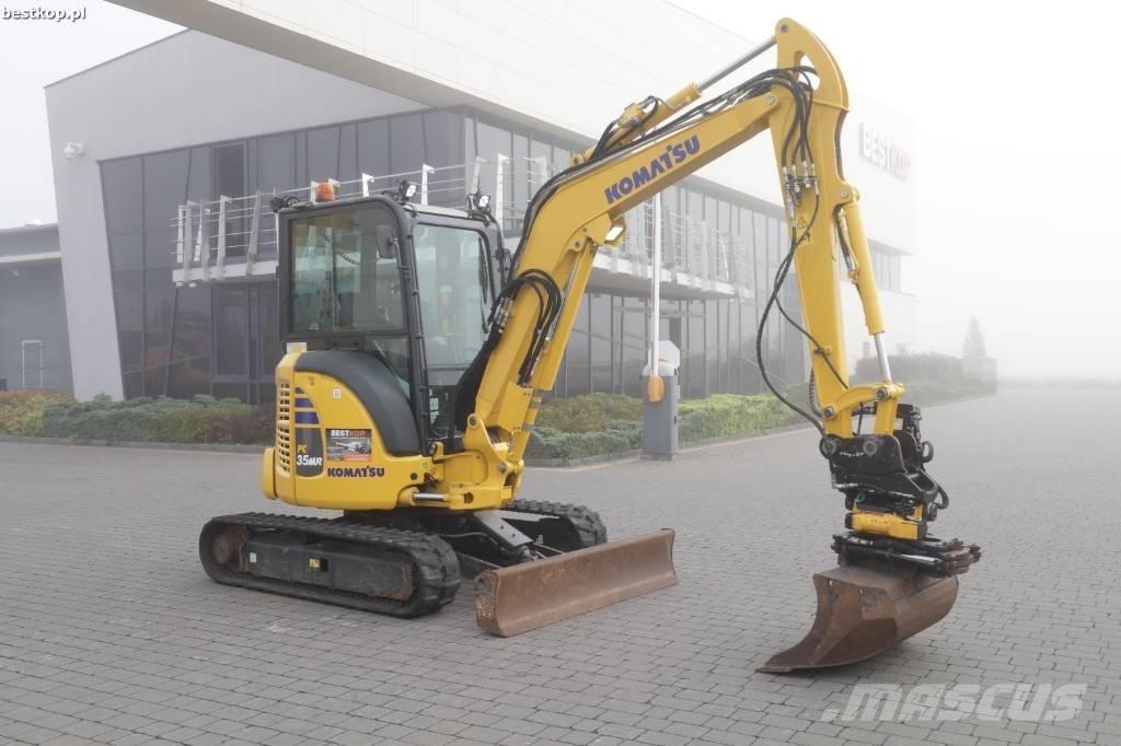 Komatsu PC 35 MR-5 Mini ekskavatörler, 7 tona dek