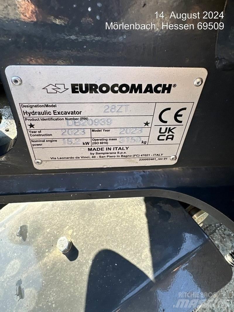 Eurocomach 28ZT Mini ekskavatörler, 7 tona dek