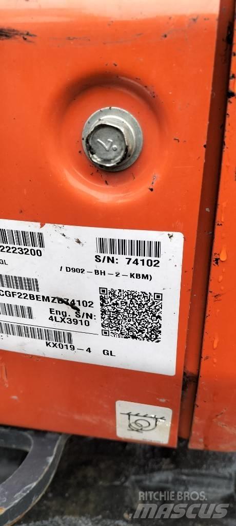 Kubota KX 019-4 Mini ekskavatörler, 7 tona dek