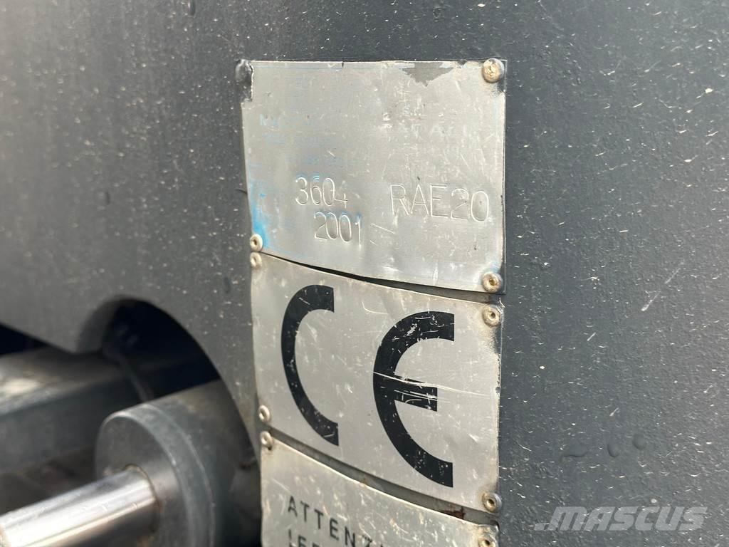  elma RAE20 Tek tamburlu silindirler