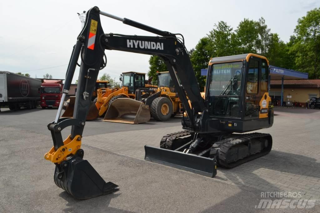 Hyundai HX 55 Mini ekskavatörler, 7 tona dek