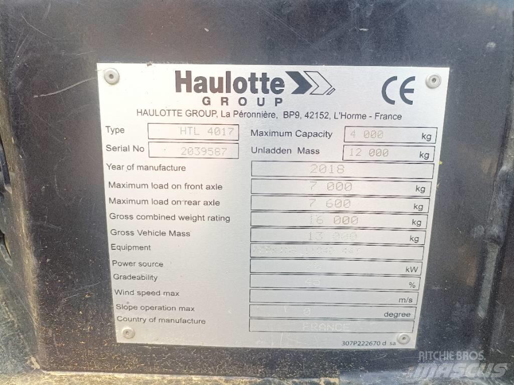 Haulotte HTL4017 Teleskopik yükleyiciler