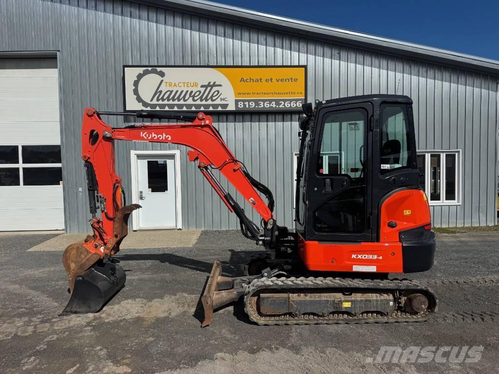 Kubota KX 033-4 Mini ekskavatörler, 7 tona dek