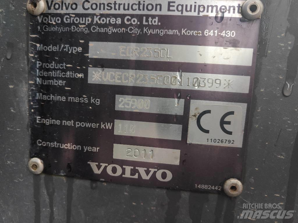 Volvo ECR 235 C L Paletli ekskavatörler