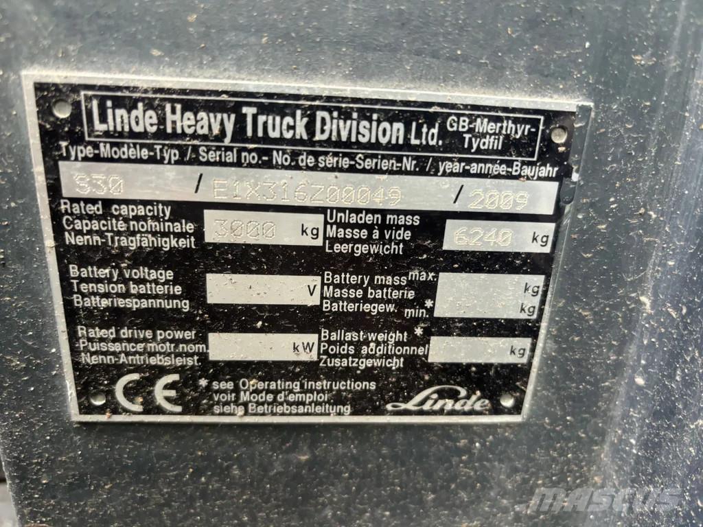Linde S30 Diesel Sideloader - dört yönlü forkliftler