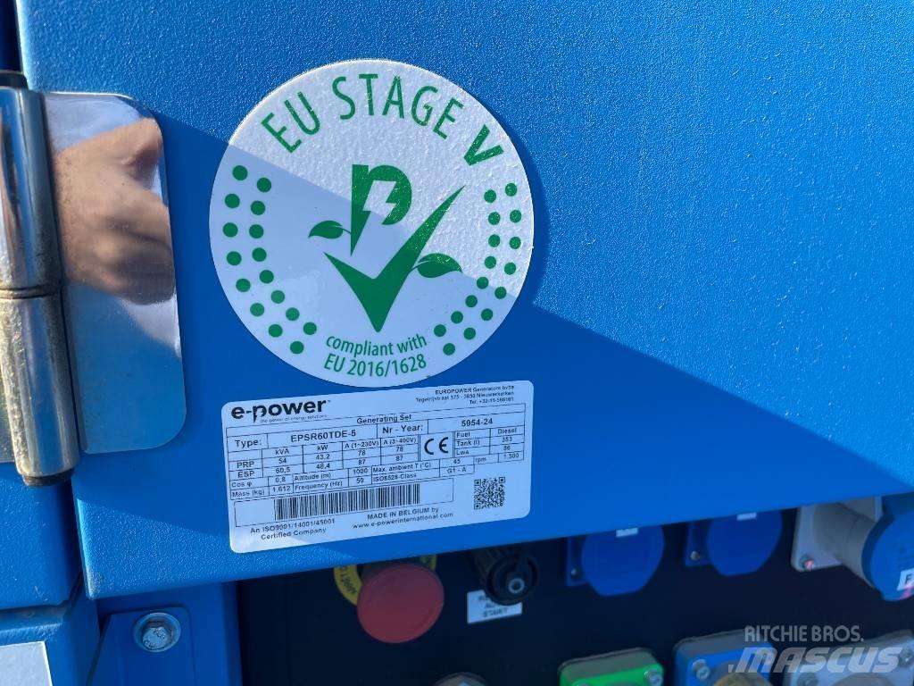  E-Power EPSR60TDE-5 Dizel Jeneratörler