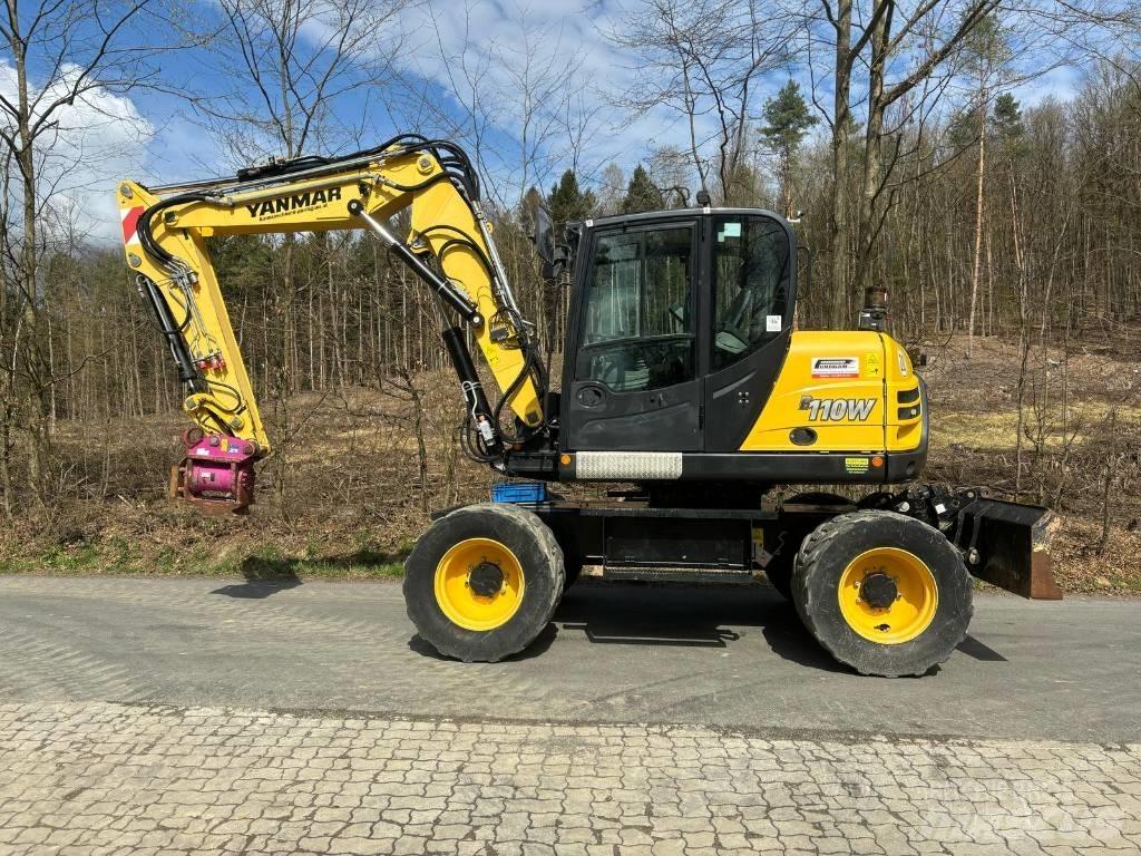 Yanmar B 110 W Lastik tekerli ekskavatörler