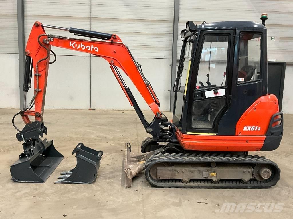 Kubota KX 61-3 Mini ekskavatörler, 7 tona dek