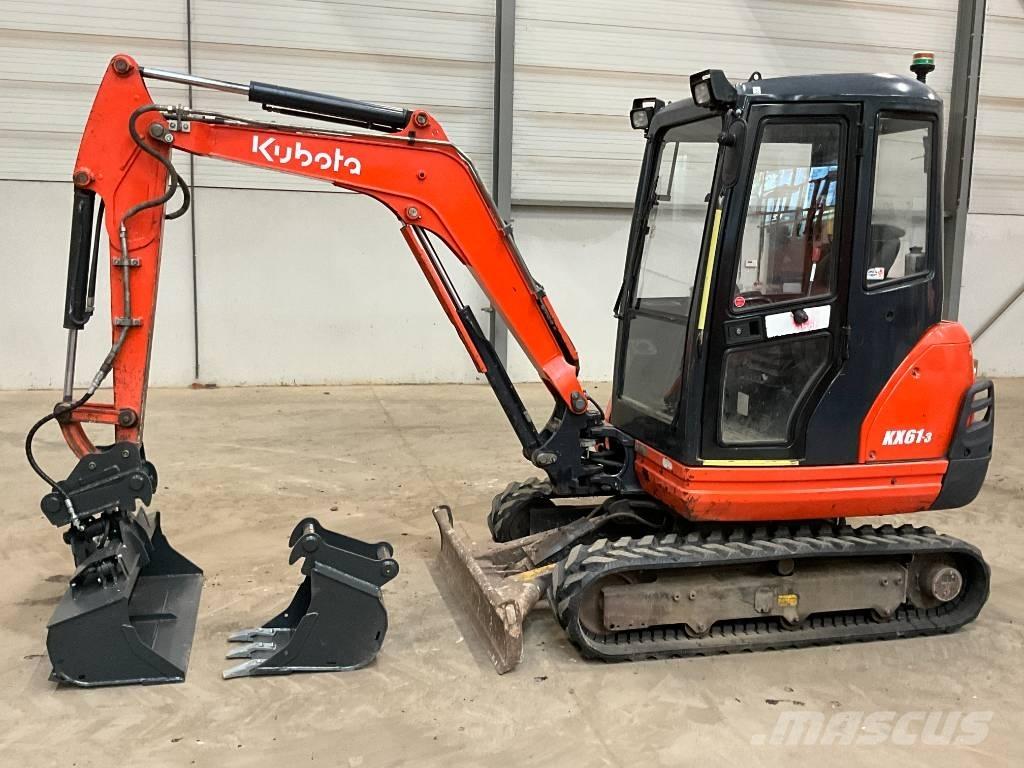 Kubota KX 61-3 Mini ekskavatörler, 7 tona dek